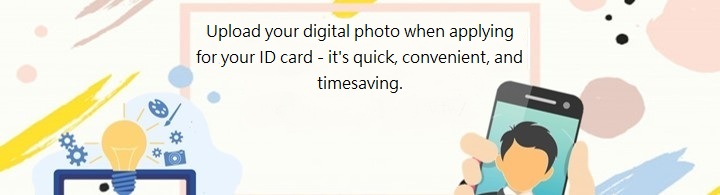 Upload your digital photo when applying for your ID card